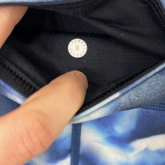 Lululemon Wunder Under Hi-Rise 1/2 Tight Luxtreme Blush Blossom Alpine Size 8 - Picture 6 of 6